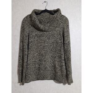 Lauren Ralph Lauren Jeans Co Vtg Tan & Black Turtle Cowl Neck Sweater Size M